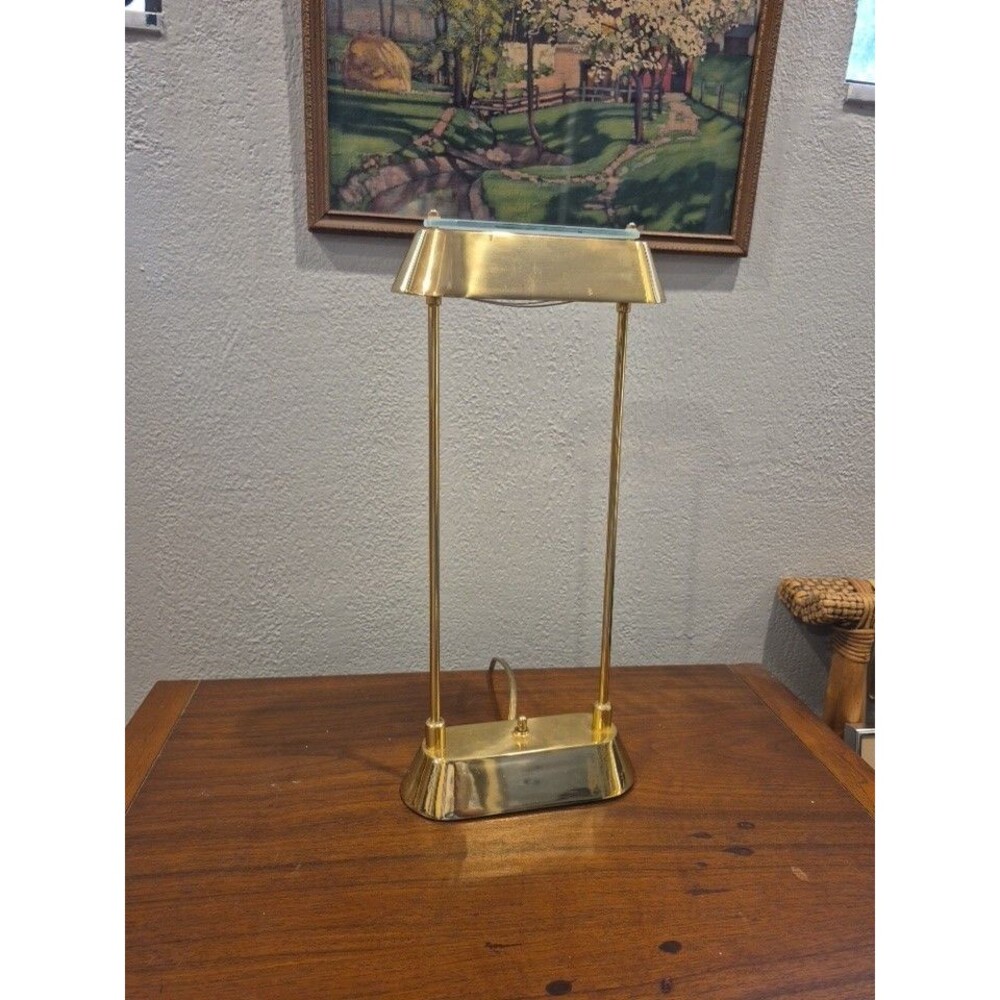 Post Modern Brass Desk Lamp W/bulb